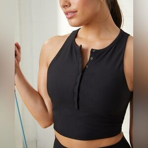 Abercrombie & Fitch YPB Henley Bra Top
